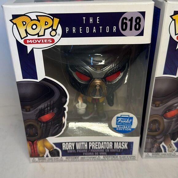 Funko Pop Movies The Predator Fugitive Predator #620 and Rory With Mask #618 - Picture 2 of 7